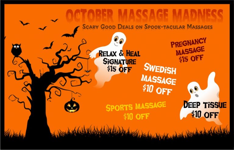 October Massage Madness Until Oct 15 Relax Heal New